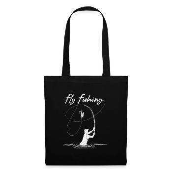Fly Fishing Fly fishing shirt for fly fishermen - Tote Bag - black - Front