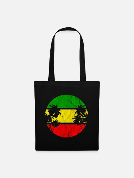 Reggae Strand - Stoffbeutel - Schwarz