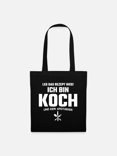 KOCH - Ich bin Koch - Stoffbeutel - Schwarz