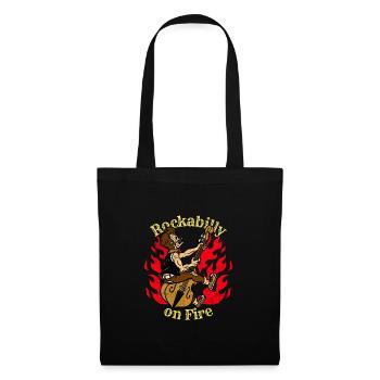 Idée cadeau Rockabilly Hotrod Rock'n Roll - Sac en tissu - noir - Devant