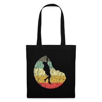 Mountaineering Climbing Gift Bouldering Retro Cool - Tote Bag - black - Front