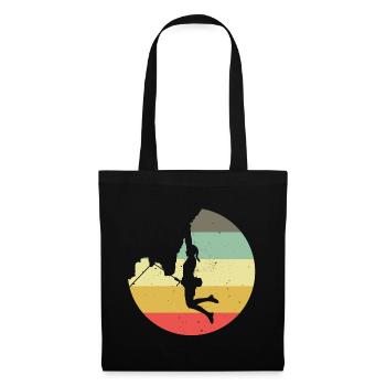 Mountaineering Climbing Gift Bouldering Retro Cool - Tote Bag - black - Front
