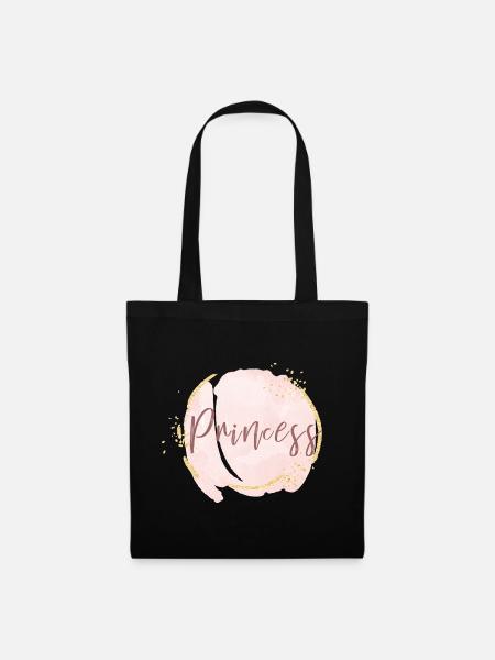 Princess Pink Gold Accents - Tote Bag - black