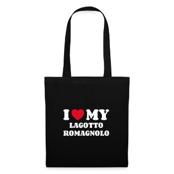 J'aime mon Lagotto Romagnolo - Sac en tissu - noir - Devant