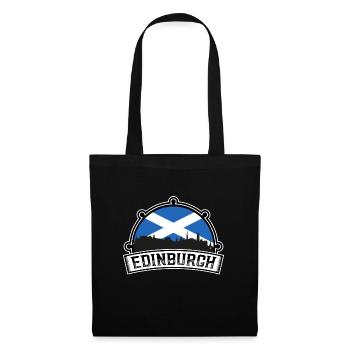Édimbourg Ecosse Skyline Voyage Souvenir Scottis - Sac en tissu - noir - Devant