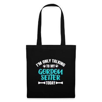 Gordon Setter - Sac en tissu - noir - Devant