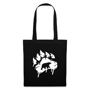 Papa Bear Man Myth Legend Cadeau de fête des pères - Sac en tissu - noir - Devant
