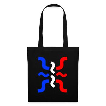 drapeau Français bleu blanc rouge France - Sac en tissu - noir - Devant