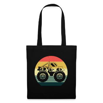 Auto Monstertruck Motor Monster Truck Motorsport - Sac en tissu - noir - Devant