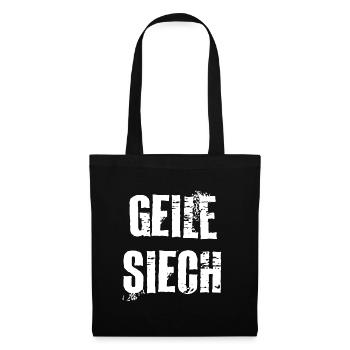 Schweizerdeutsch Geile Siech - Stoffbeutel - Schwarz - Vorne