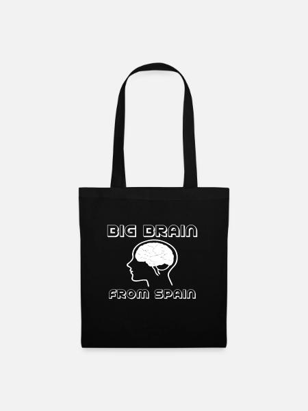 Big Brain From Spain - Stoffbeutel - Schwarz