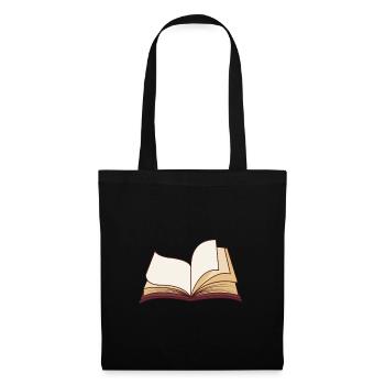 Livre Livres Lecture Leeeratte De livres Cadeau - Sac en tissu - noir - Devant