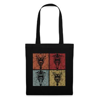 Motorcycles Motorcycle Biker Retro Motorcyclist - Tote Bag - black - Front