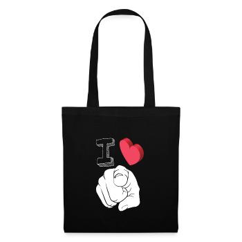 I You - I ♡ Love You - Valentine's Day Gift Idea - Tote Bag - black - Front