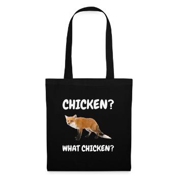 Poulets renards - Sac en tissu - noir - Devant
