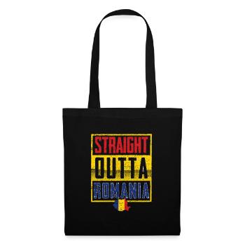 Roumanie - Sac en tissu - noir - Devant