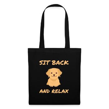 Cute golden retriever - Tote Bag - black - Front