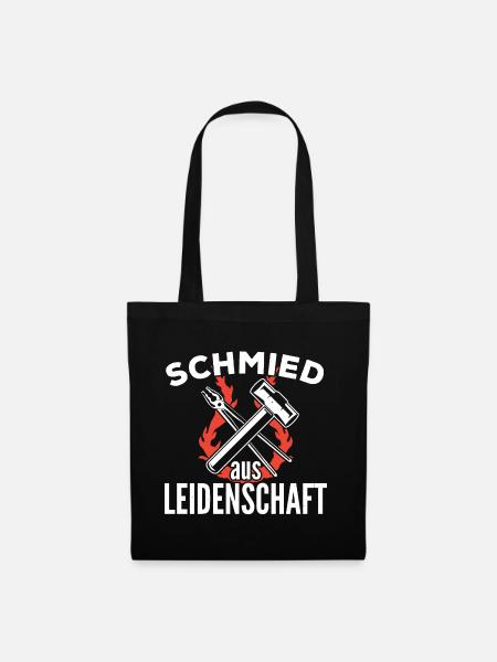 Schmied Schmiedekunst schmieden Geschenkidee - Stoffbeutel - Schwarz