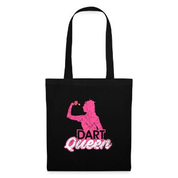 Dart Queen Dart Player Dart Queen Cadeau - Sac en tissu - noir - Devant