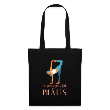 Pilates - Sac en tissu - noir - Devant