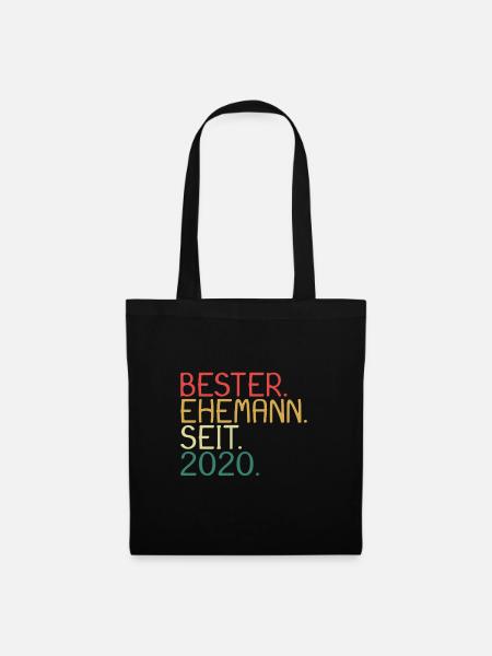 Bester Ehemann seit 2020 - Stoffbeutel - Schwarz