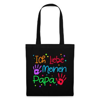 J’aime papa Papa Fête des pères - Sac en tissu - noir - Devant