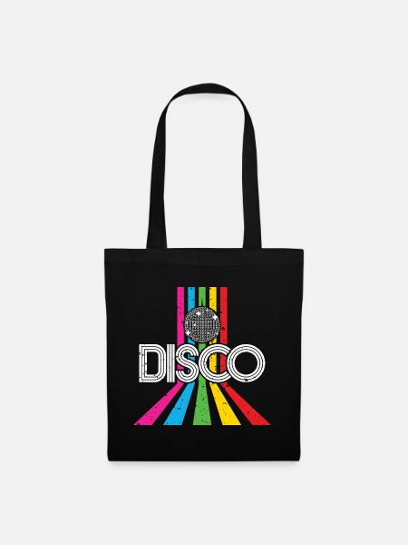 Disco 80's party retro 80's disco gift - Tote Bag - black