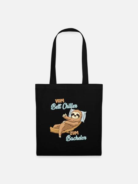 Bachelor Geschenk Spruch - Stoffbeutel - Schwarz