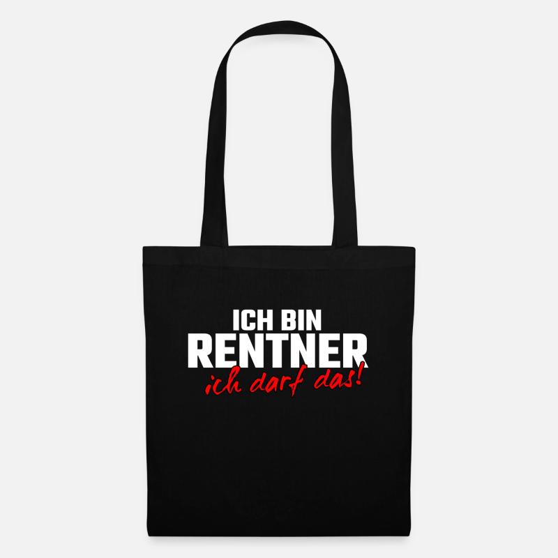 Rentner - Stoffbeutel - Schwarz