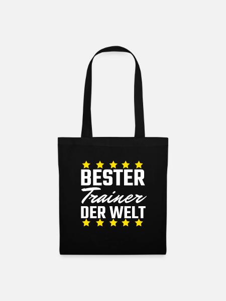 Bester Trainer - Stoffbeutel - Schwarz
