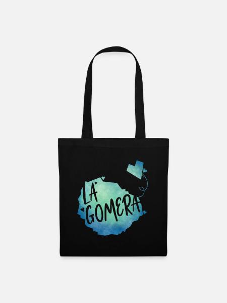 La Gomera - Stoffbeutel - Schwarz