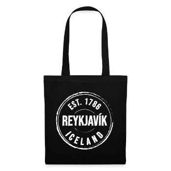 Reykjavík Siegel Vintage 1786 - Stoffbeutel - Schwarz - Vorne