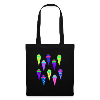 School bag sugar bag Kita preschool start of school - Tote Bag - black - Front