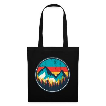 Aurora Ridge Mountain Sunset - Tote Bag - black - Front