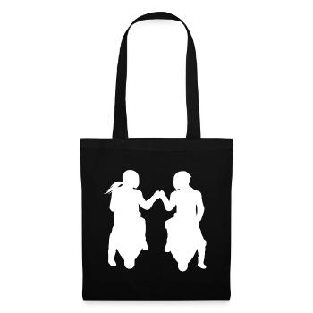 Bikercouple Couple Couple Motorcycle Super sportsman - Tote Bag - black - Front