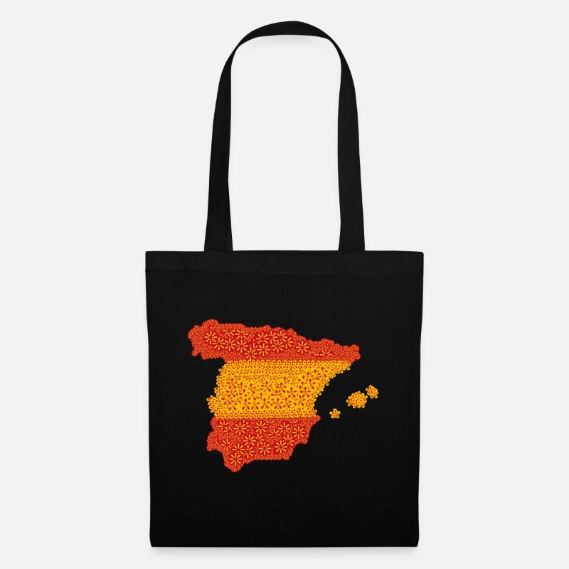 Drapeau espagnol, drapeau espagnol, espagne drapeau - Sac en tissu - noir
