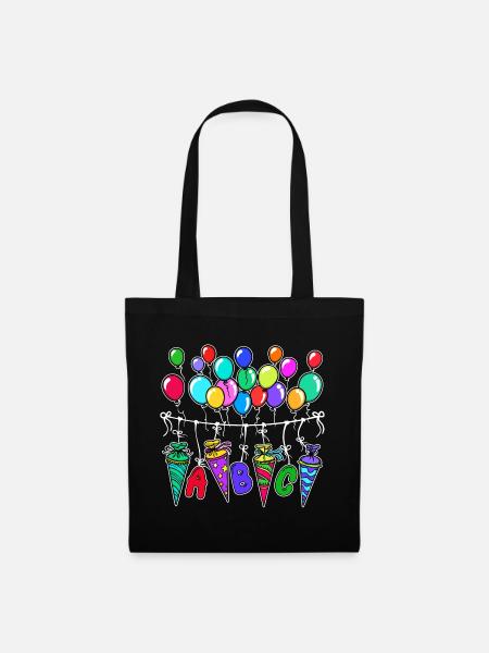 Borsa scuola palloncino Scuola inizia borsa zucchero scuola - Borsa di stoffa - nero