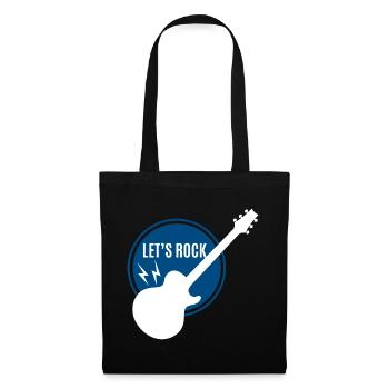 Guitar - Guitar / Let's Rock !!!! Rock band - Tote Bag - black - Front
