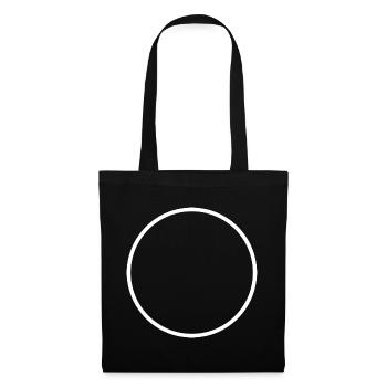 White Round Circle - Tote Bag - black - Front