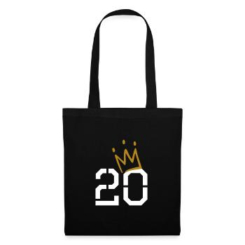 20 Birthday with Crown - Tote Bag - black - Front