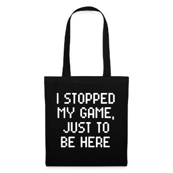 Gamer Game Statement Zocker - Stoffbeutel - Schwarz - Vorne