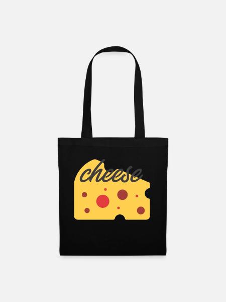 Cheese - Stoffbeutel - Schwarz