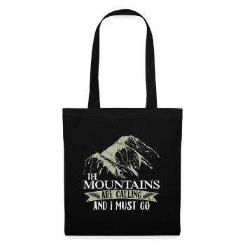 Drôle de chemises de randonneurs - Sac en tissu - noir - Devant