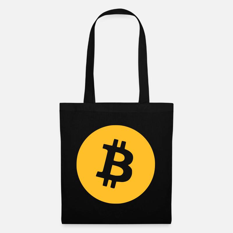 Bitcoin (Englisch) - Stoffbeutel - Schwarz