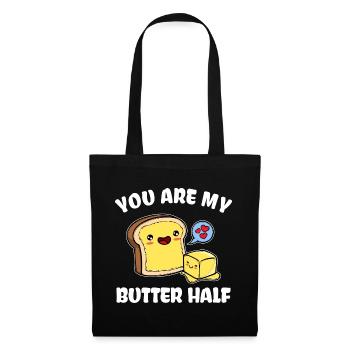 Heart Valentine's Day Couple Statement - Tote Bag - black - Front