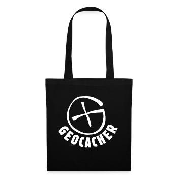 Geocacher - Stoffbeutel - Schwarz - Vorne