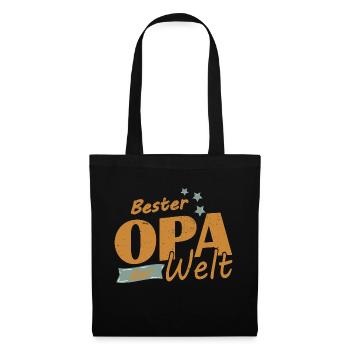 Bester OPA - Stoffbeutel - Schwarz - Vorne