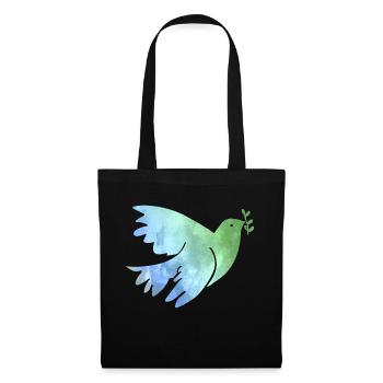 Colombes de paix Paix Paix Paix dans le monde Amour - Sac en tissu - noir - Devant