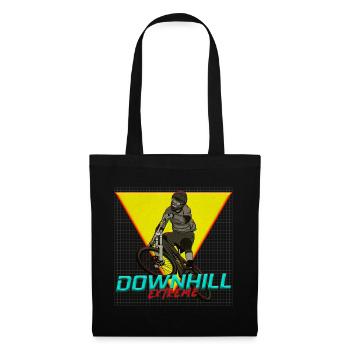 Downhill Extreme Motiv - Stoffbeutel - Schwarz - Vorne