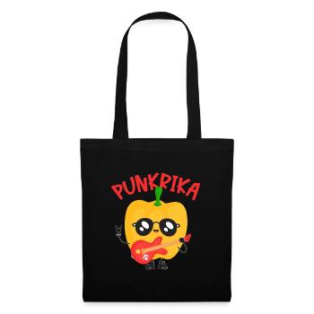 Poivrons punk poivron guitare punk rock - Sac en tissu - noir - Devant